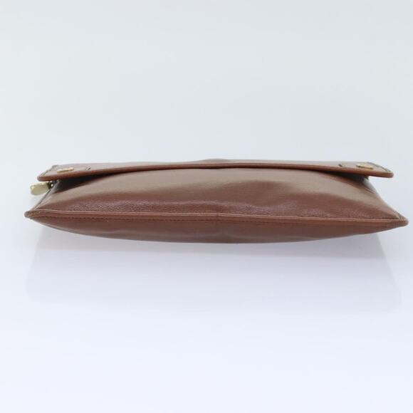 DIOR Chain Shoulder Bag Leather Brown - Picture 9 of 12